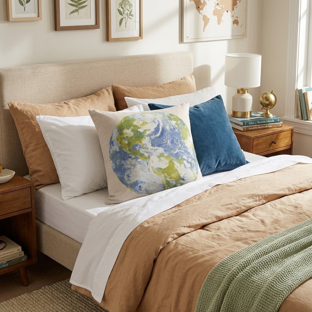 Our Planet Throw Pillow - Benton Lane Home - Hillcroft Home
