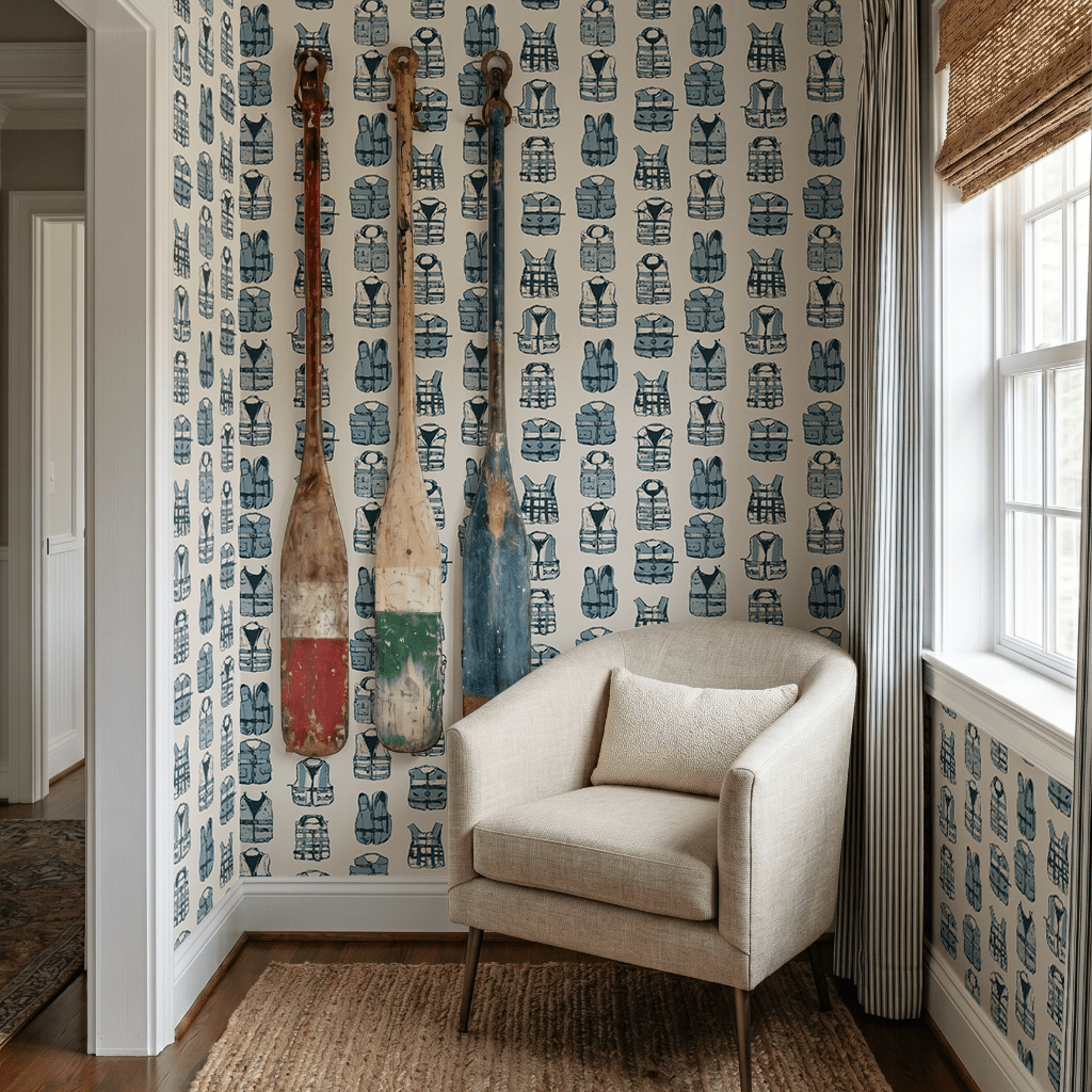 Out At Sea Wallpaper - Painted Paper