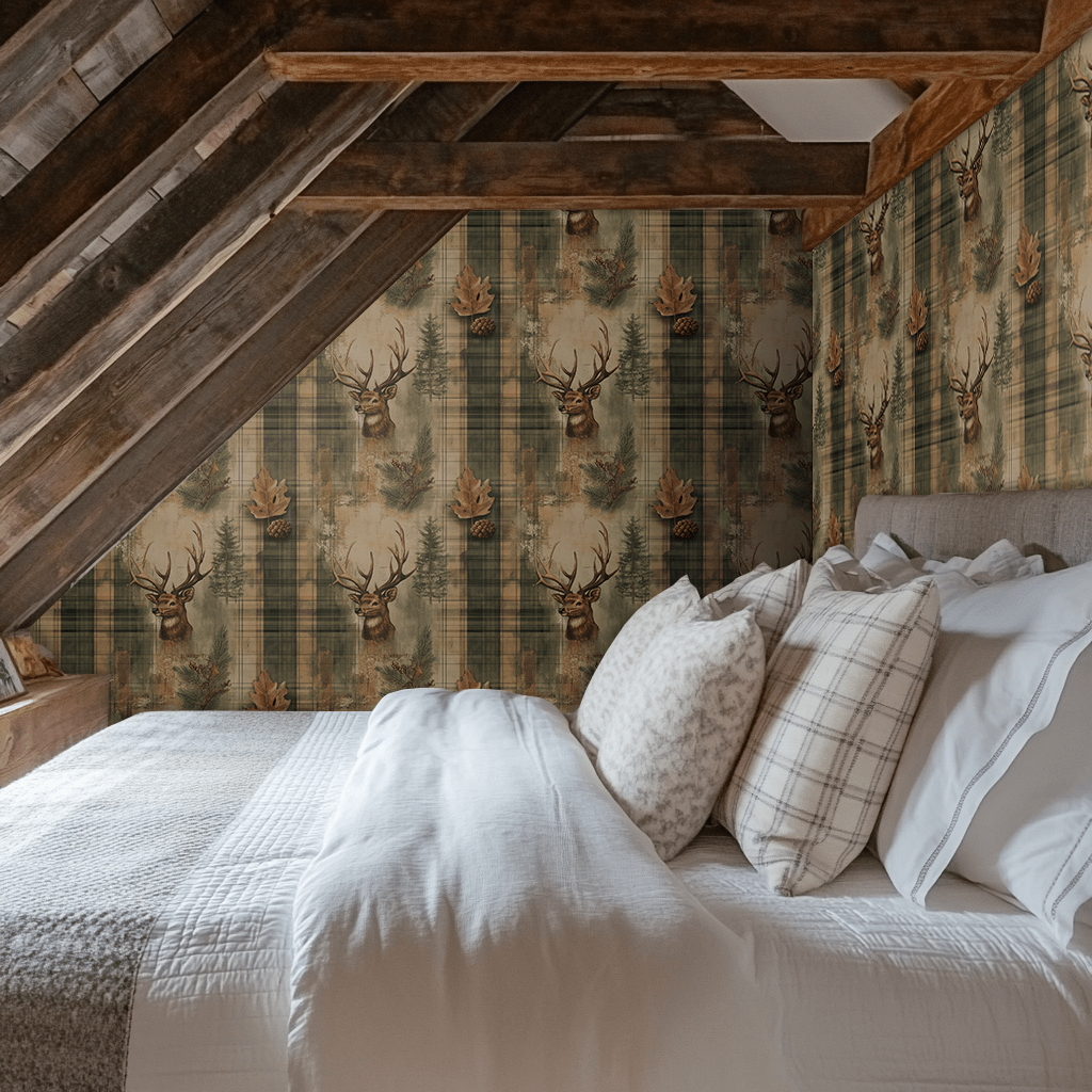 Outlaw Antlers Wallpaper - Benton Lane Home - Anthem Classic