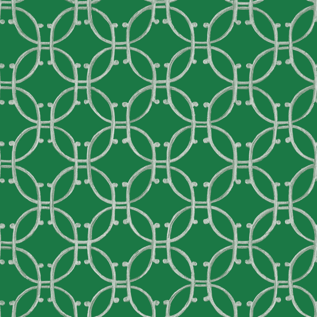 Oval Link Wallpaper - Painted Paper