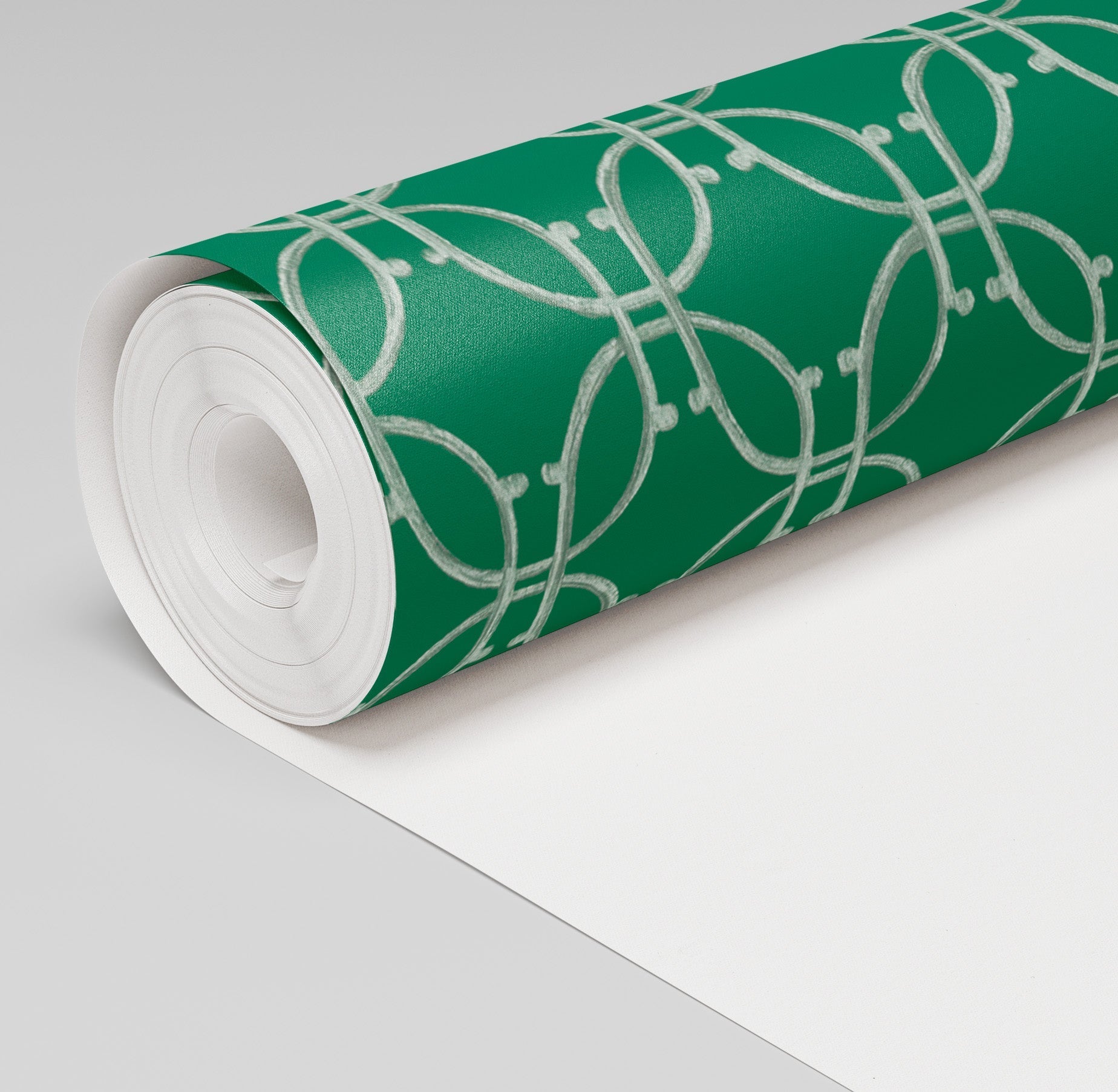 Oval Link Wallpaper - Painted Paper