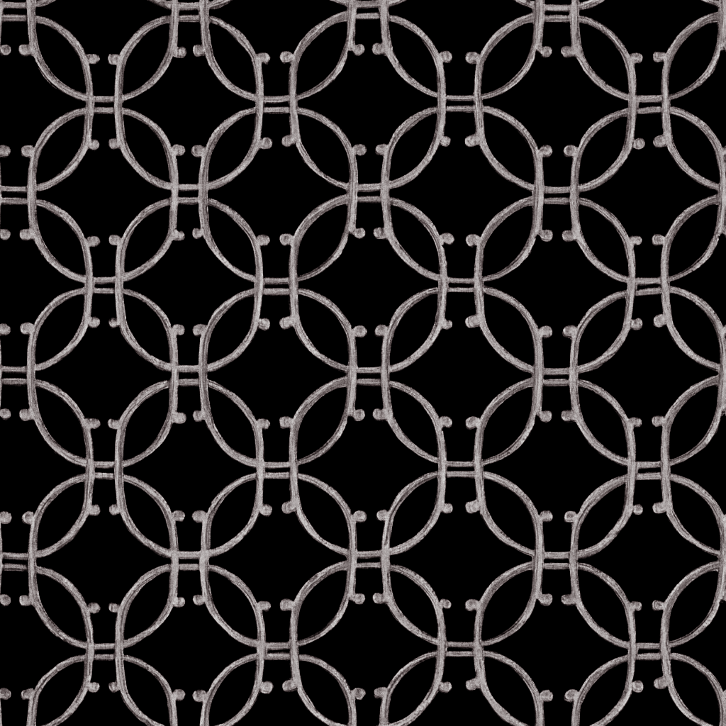 Oval Link Wallpaper - Painted Paper