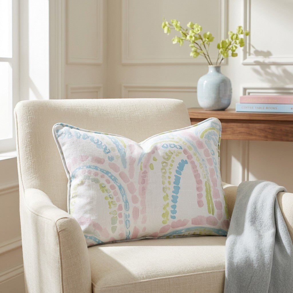 Over the Rainbow Throw Pillow - Benton Lane Home - Lemon Park