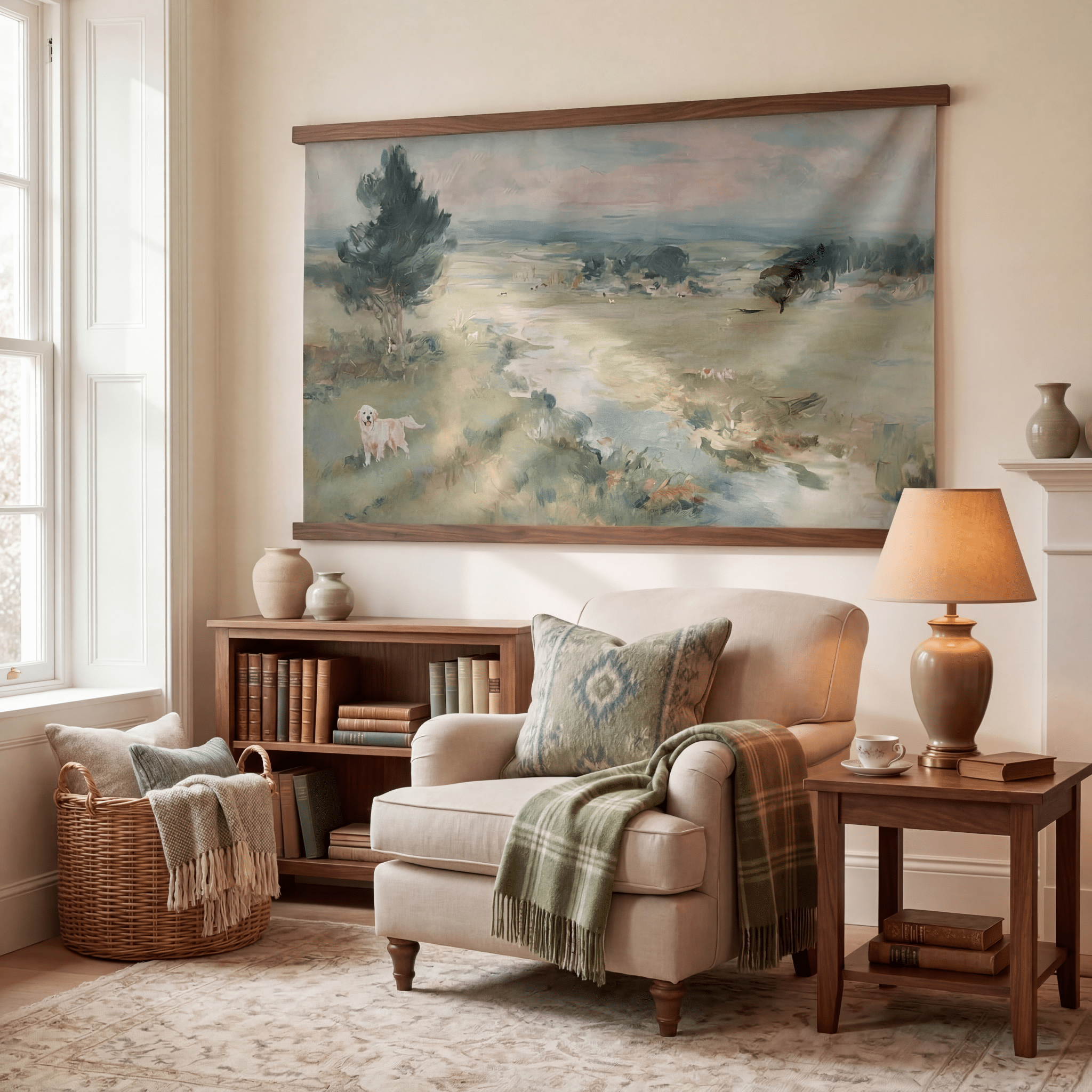 Over The River - Tapestry - Benton Lane Home - Lemon Park