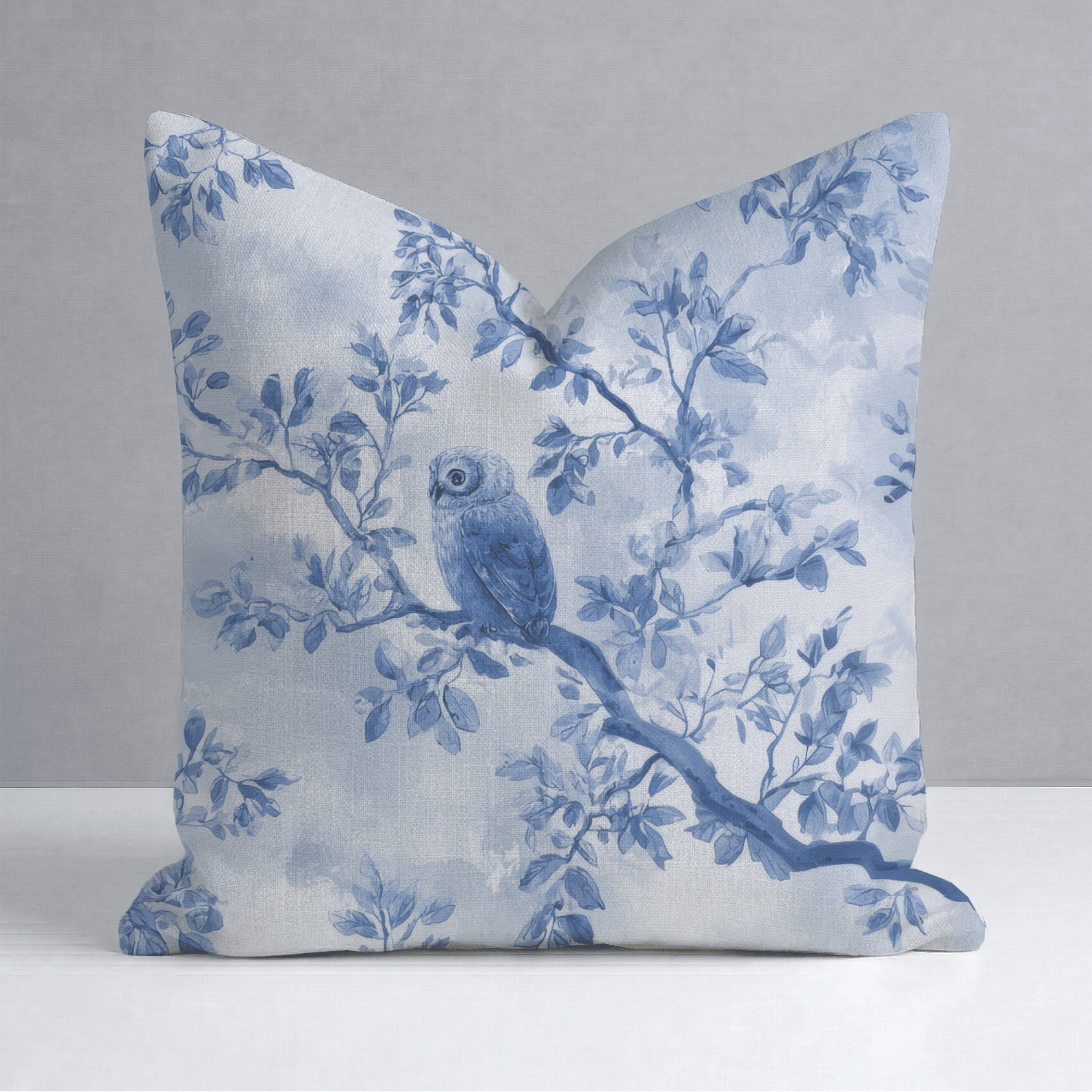 Owl at Dusk Throw Pillow - Benton Lane Home - Lemon Park