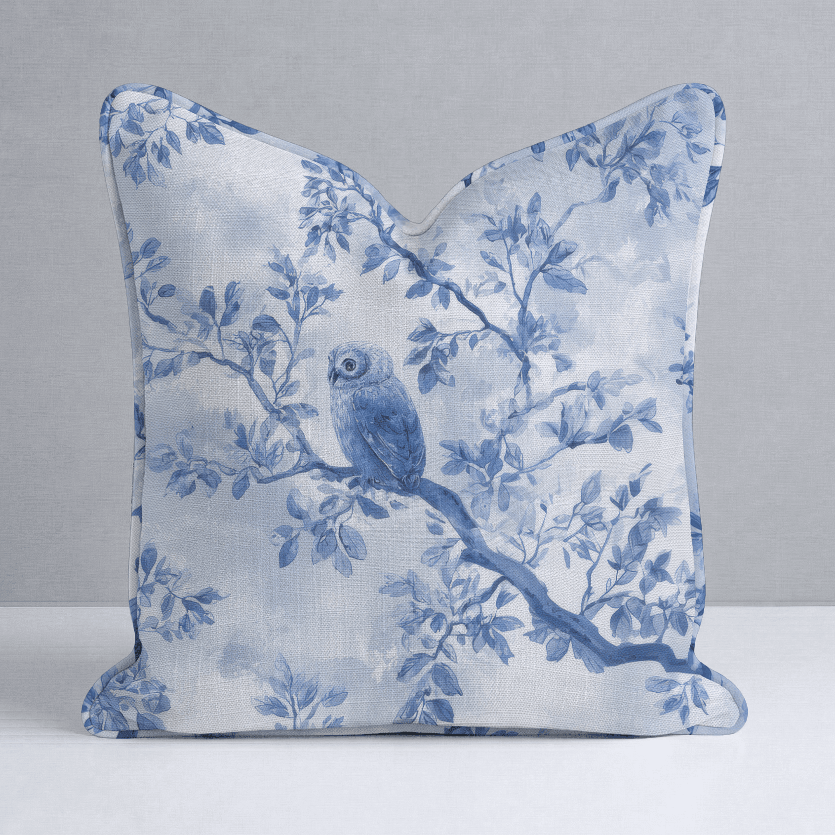 Owl at Dusk Throw Pillow - Benton Lane Home - Lemon Park