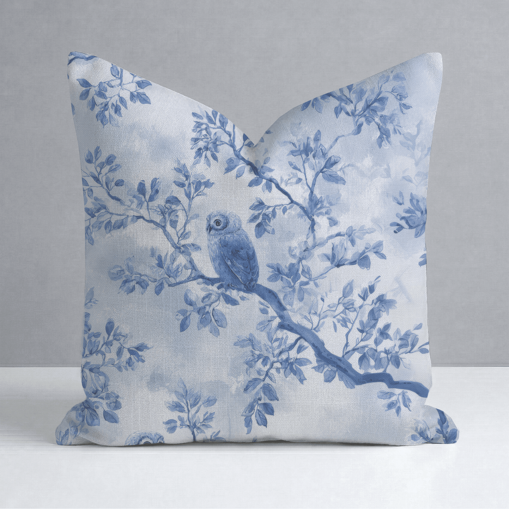 Owl at Dusk Throw Pillow - Benton Lane Home - Lemon Park
