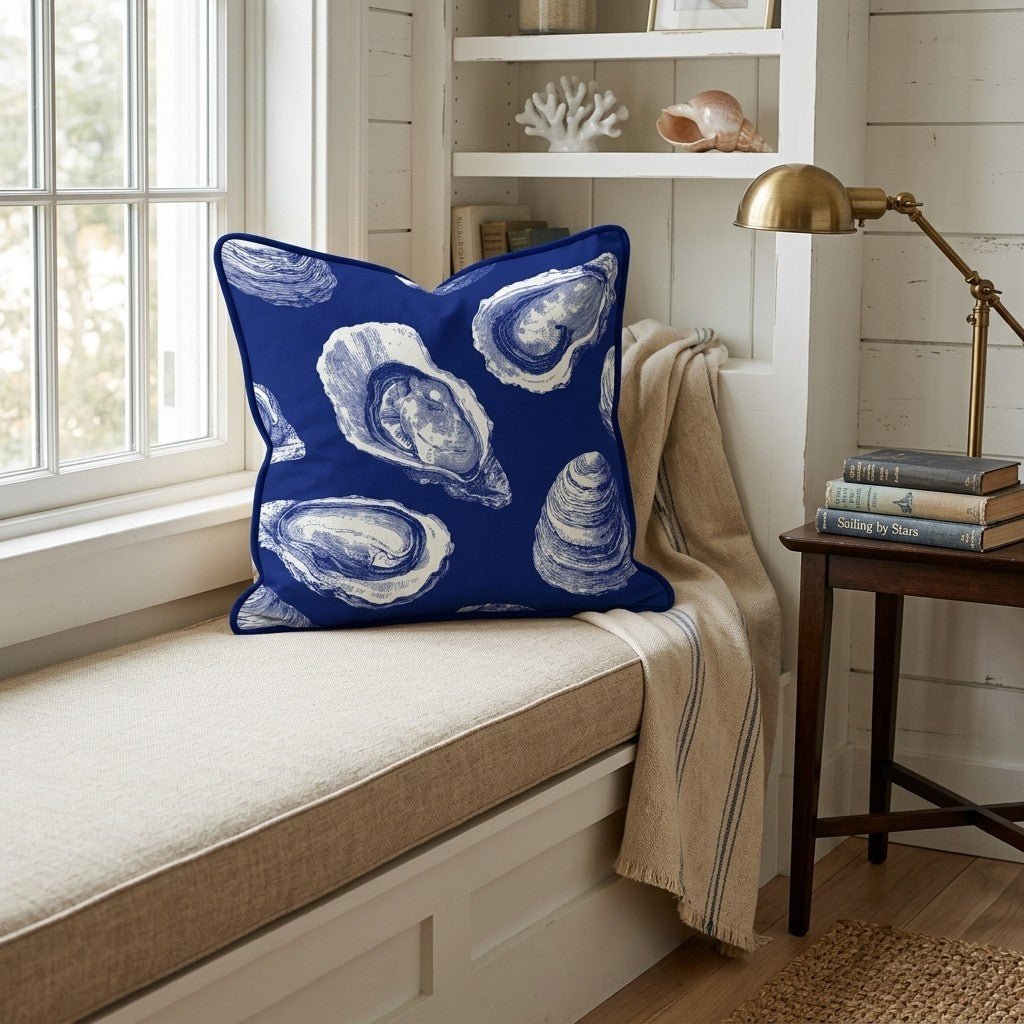 Oyster Bar Throw Pillow - Benton Lane Home - Hillcroft Home
