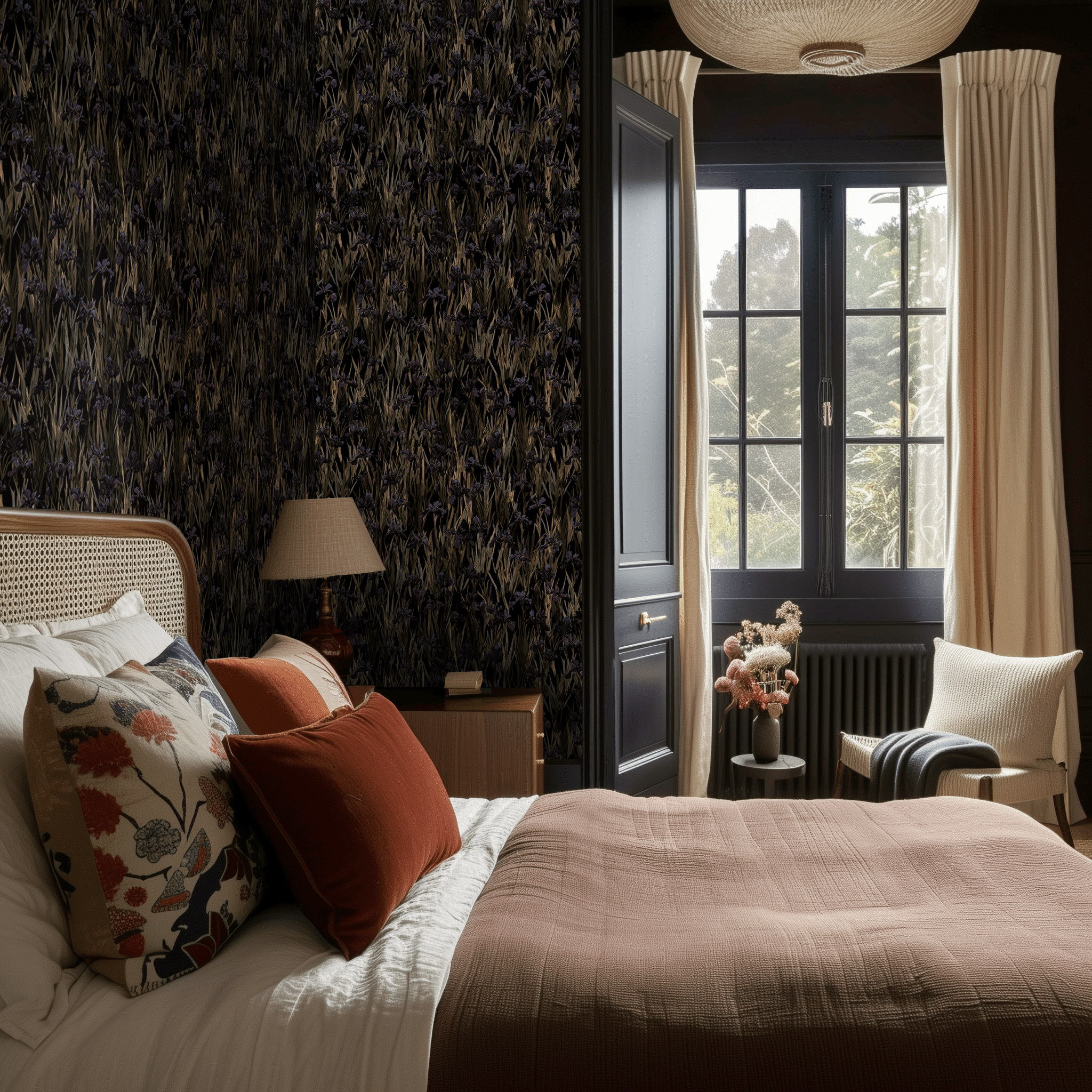 Ozark Nocturne Wallpaper - Benton Lane Home - Painted Paper
