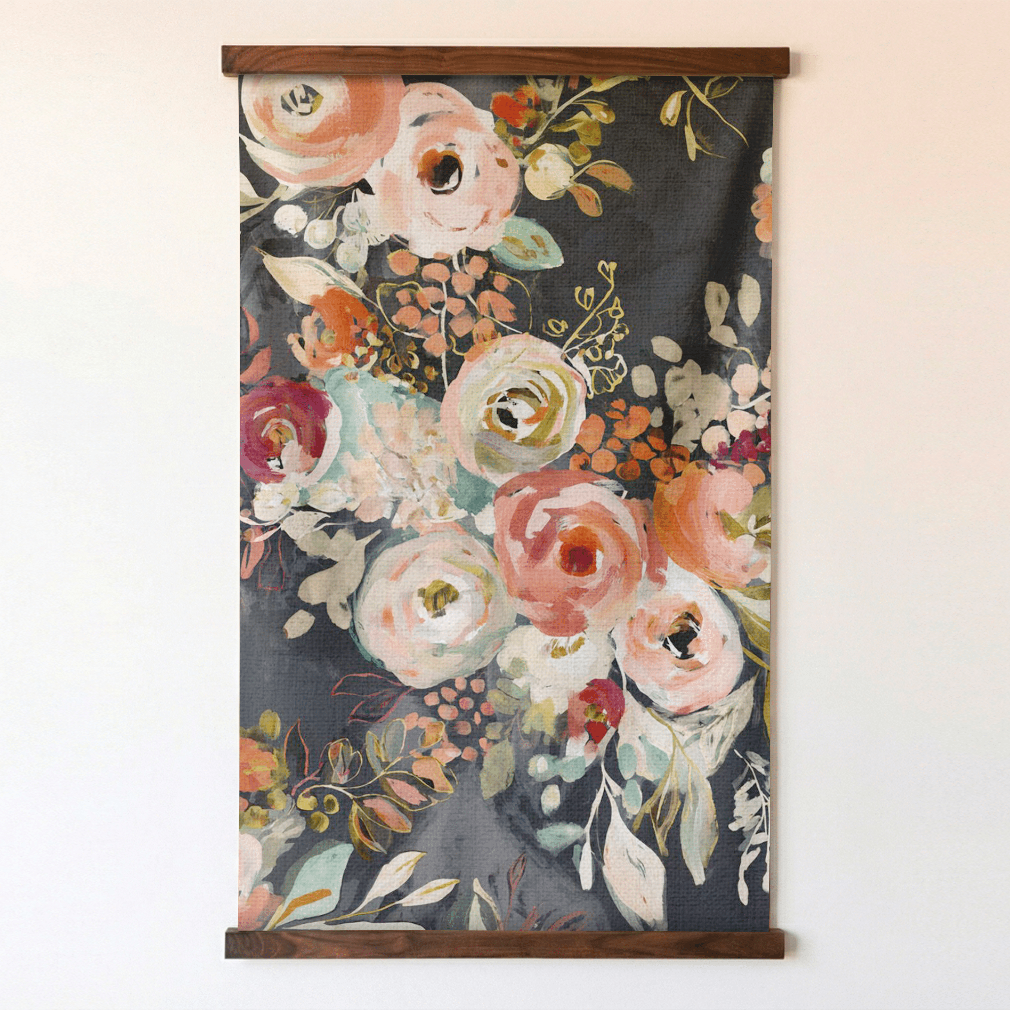 Painted Bouquet - Tapestry - Benton Lane Home - Painted Paper