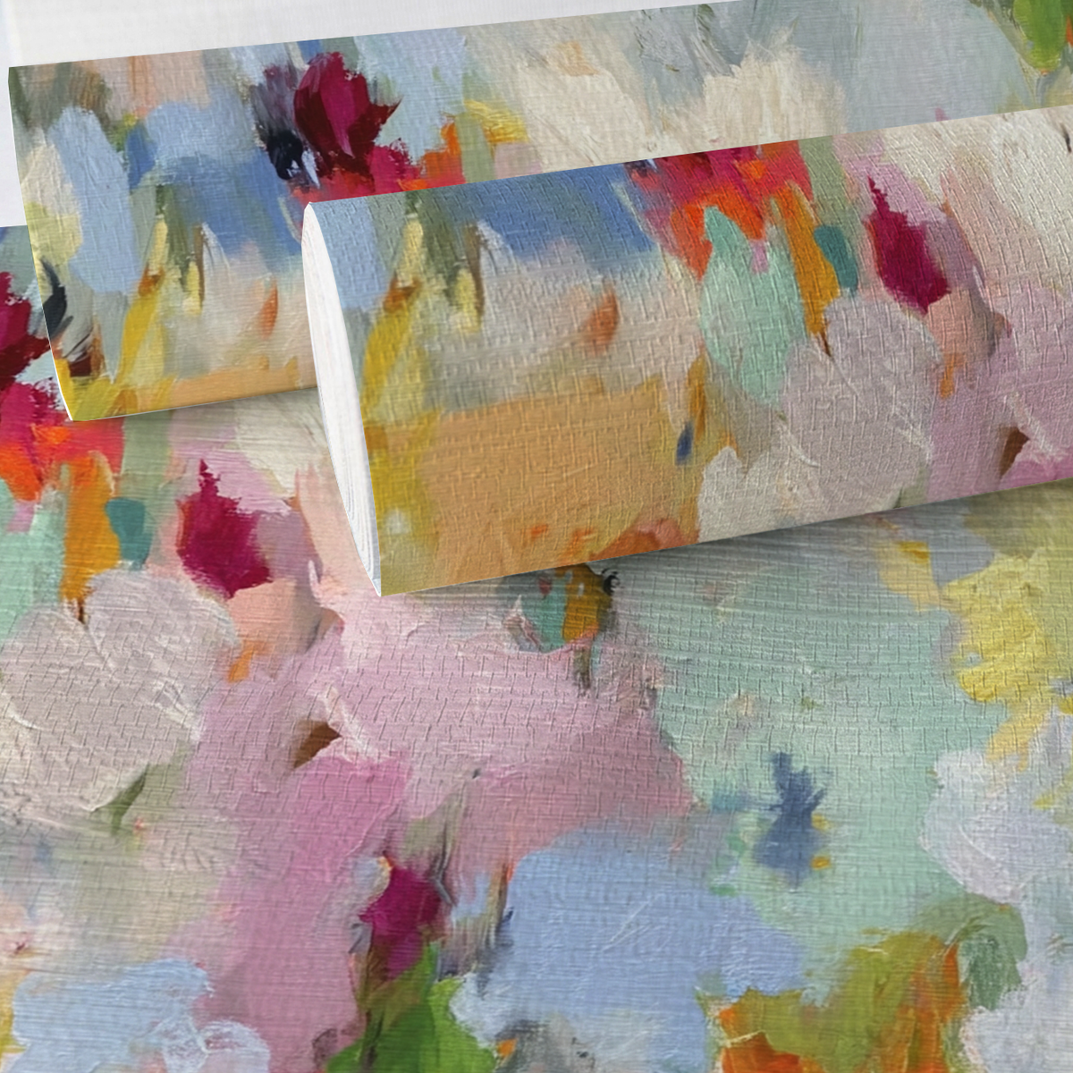 Painted Meadow Faux Grasscloth Wallpaper - Benton Lane Home - Lemon Park
