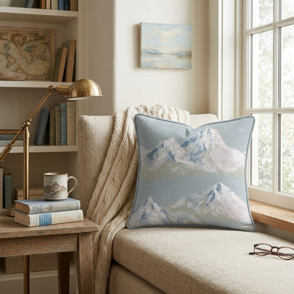 Painted Peaks Throw Pillow - Benton Lane Home - Hillcroft Home