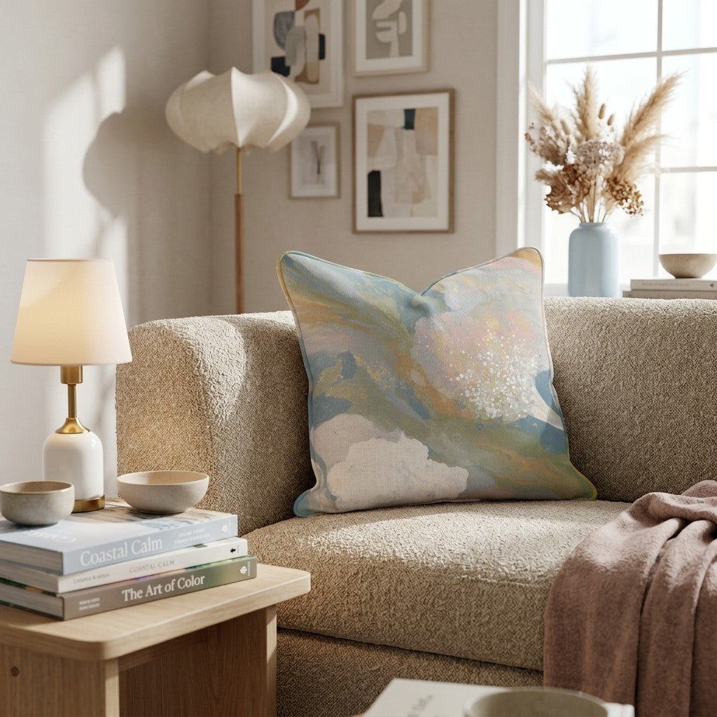 Painted Petals Throw Pillow - Benton Lane Home - Hillcroft Home