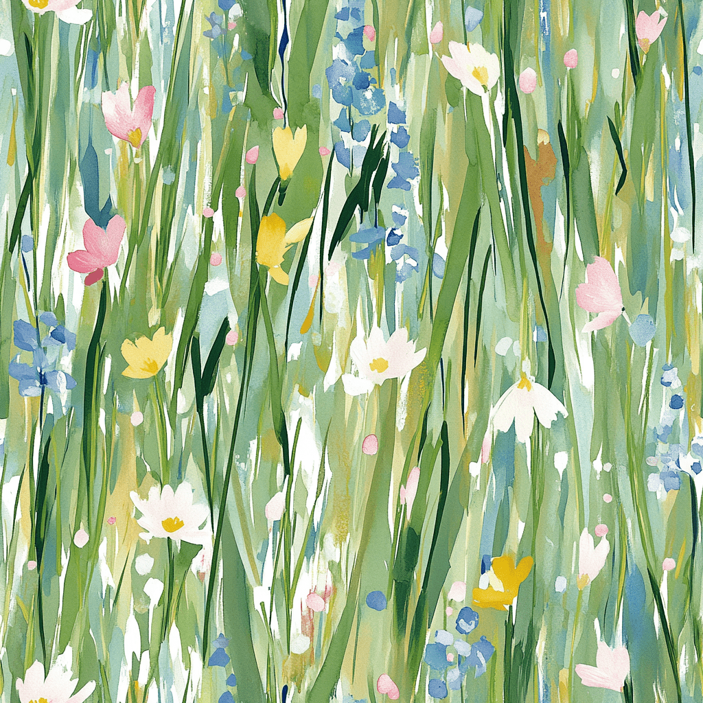Painter's Meadow Wallpaper - Benton Lane Home - Painted Paper