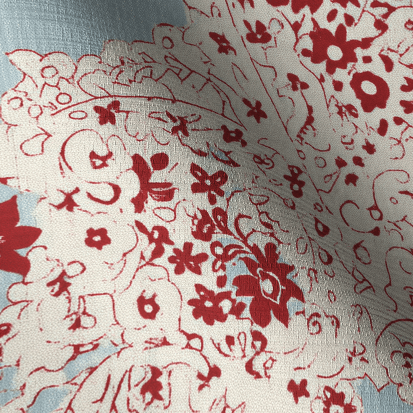 Paisley House Faux Grasscloth Wallpaper - Painted Paper