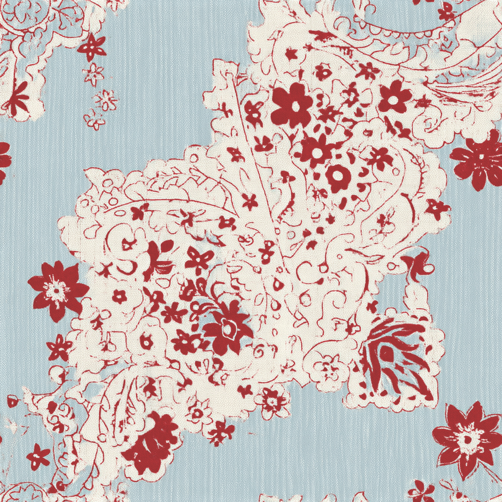 Paisley House Wallpaper - Benton Lane Home - Painted Paper