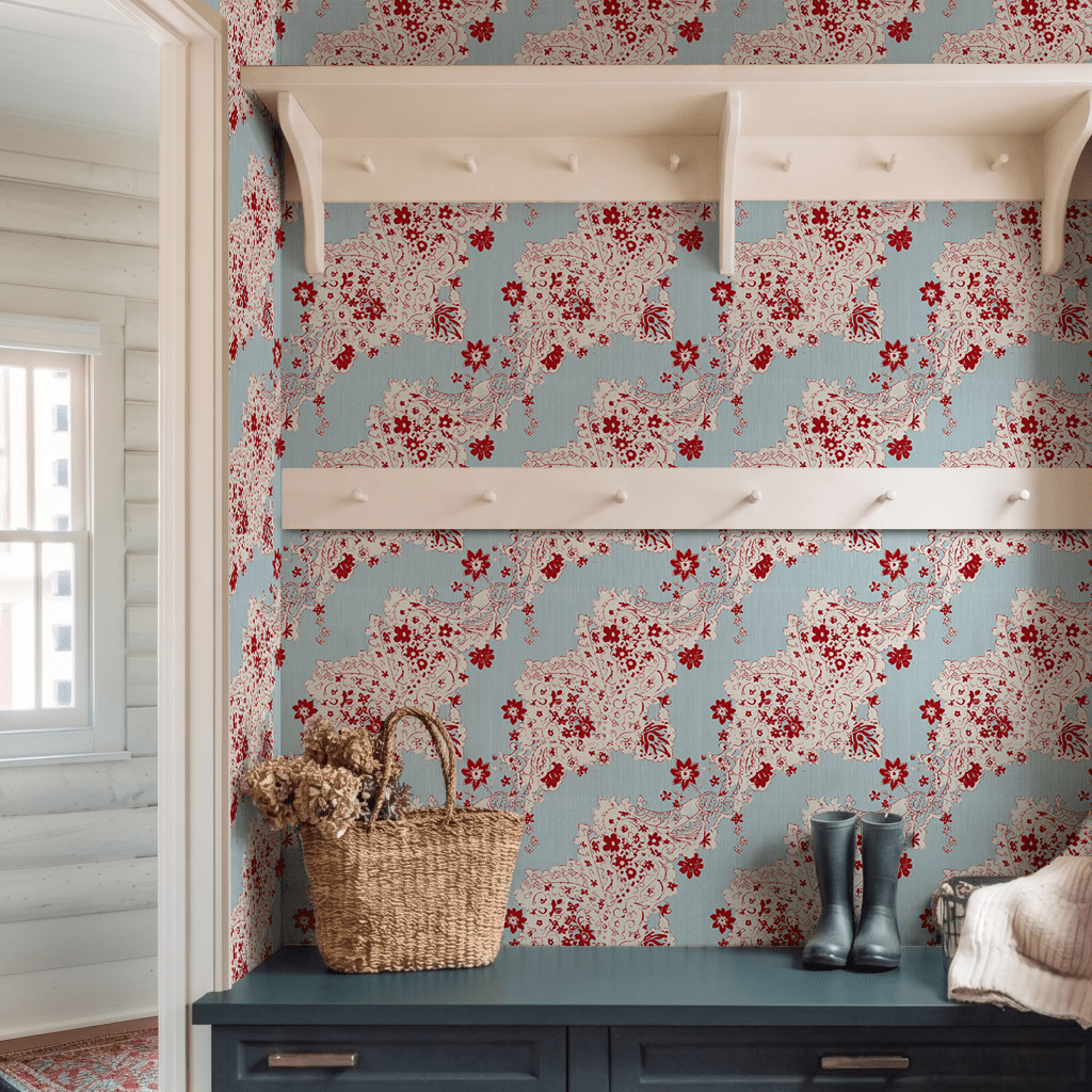 Paisley House Wallpaper - Benton Lane Home - Painted Paper