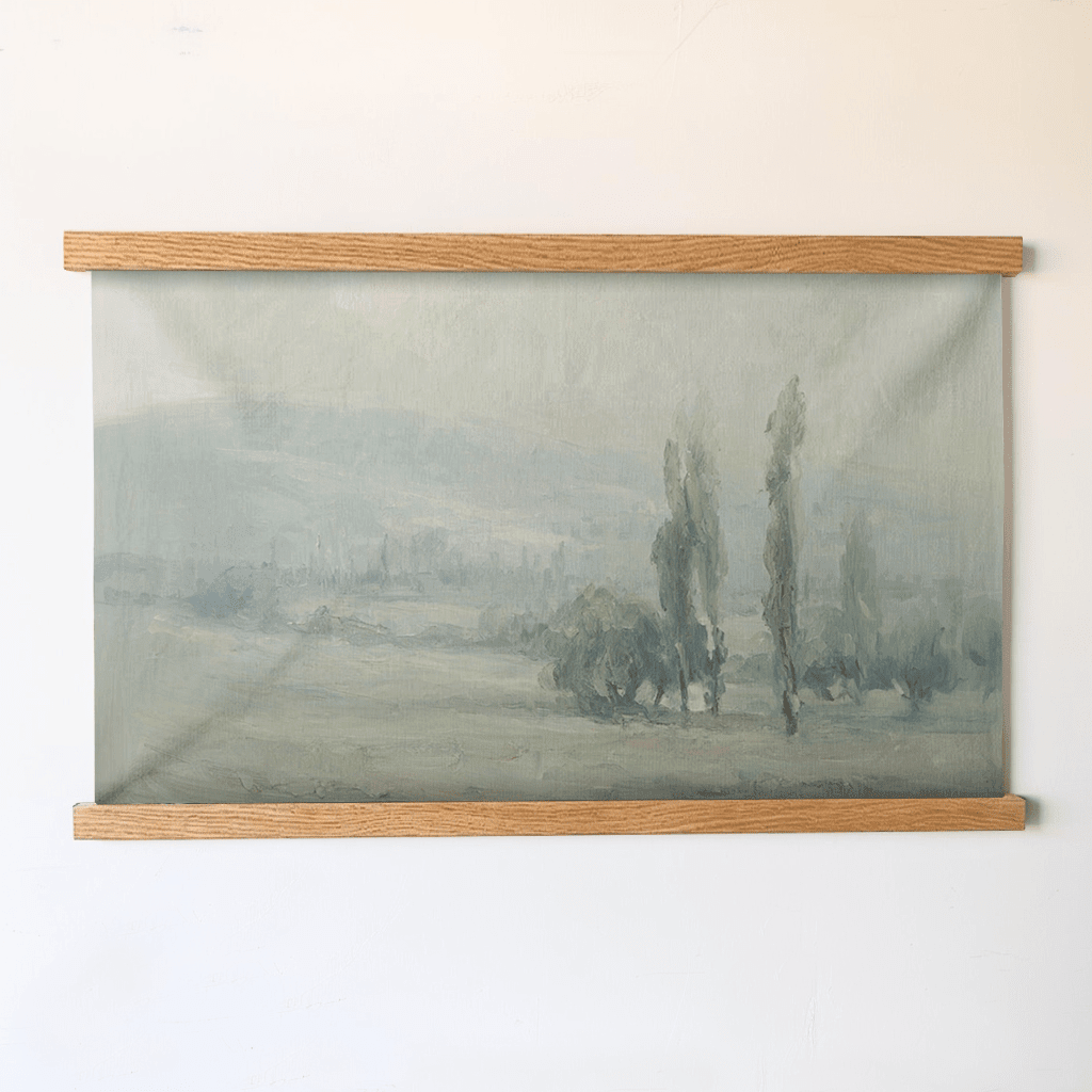 Pale Field Greenery - Tapestry - Benton Lane Home - Painted Paper