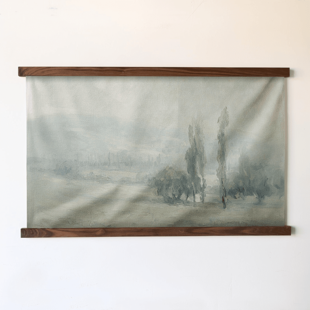 Pale Field Greenery - Tapestry - Benton Lane Home - Painted Paper