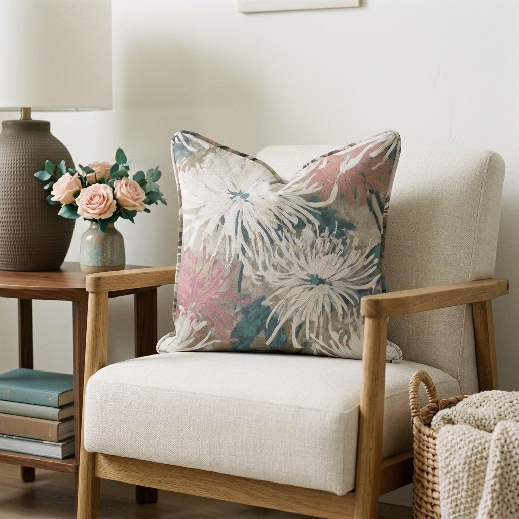 Pale Romance Throw Pillow - Benton Lane Home - Lemon Park