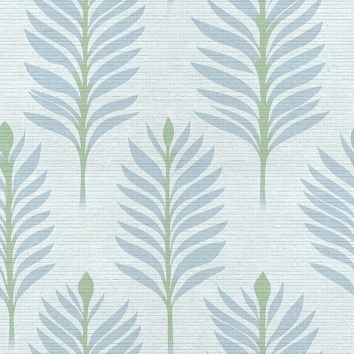 Palm Promenade Faux Grasscloth Wallpaper - Lemon Park