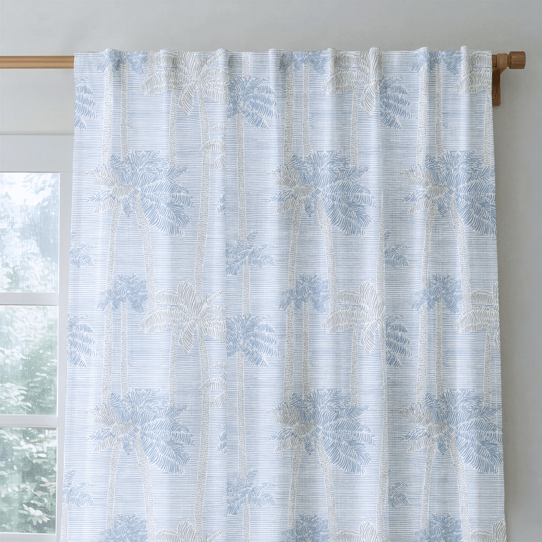 Palm Sketch - Drapery - Benton Lane Home - Lemon Park
