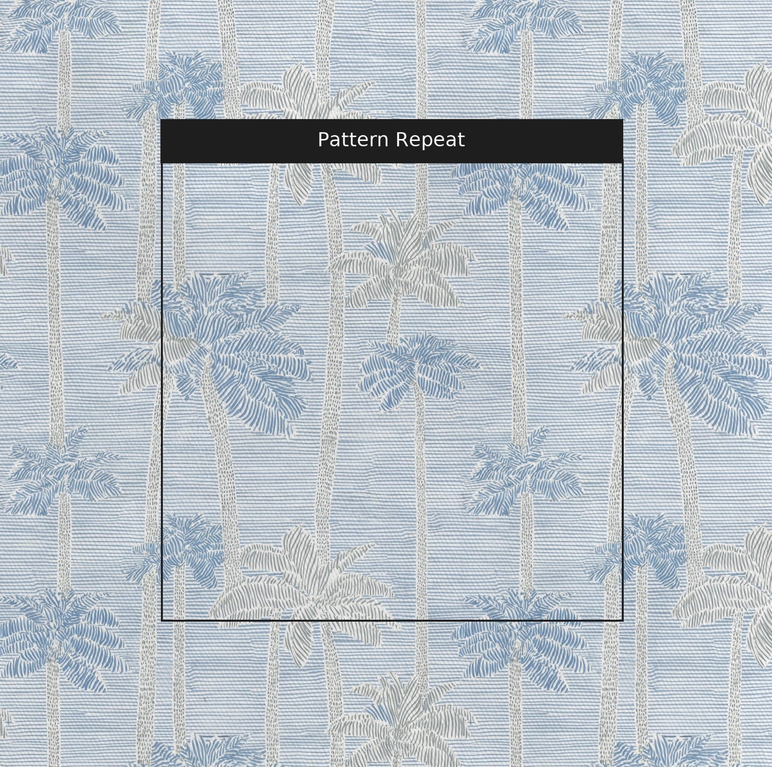 Palm Sketch - Fabric - Benton Lane Home - Lemon Park