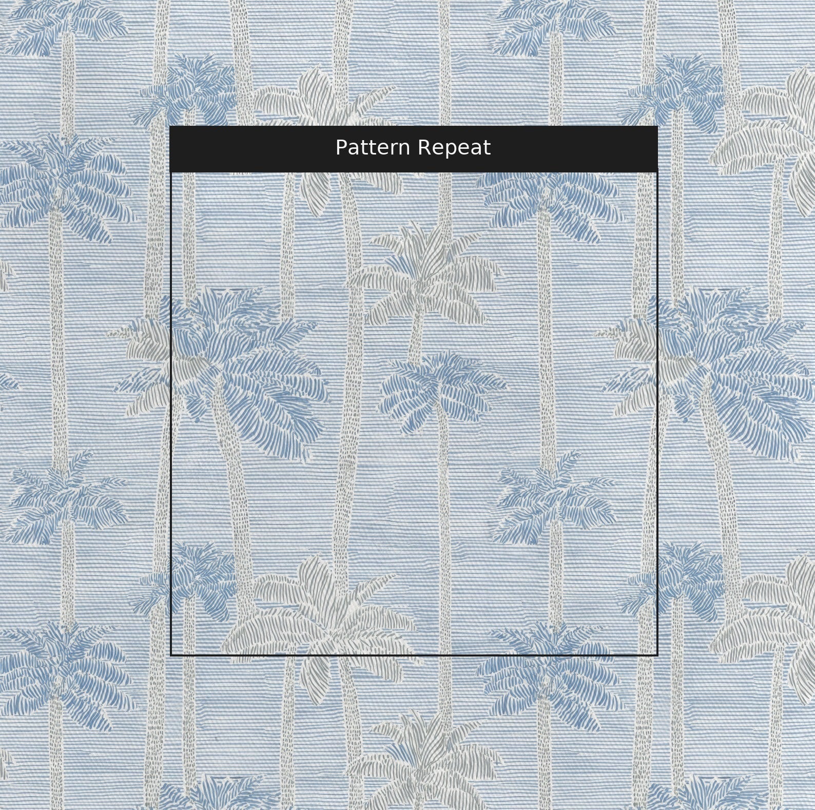 Palm Sketch - Fabric - Lemon Park