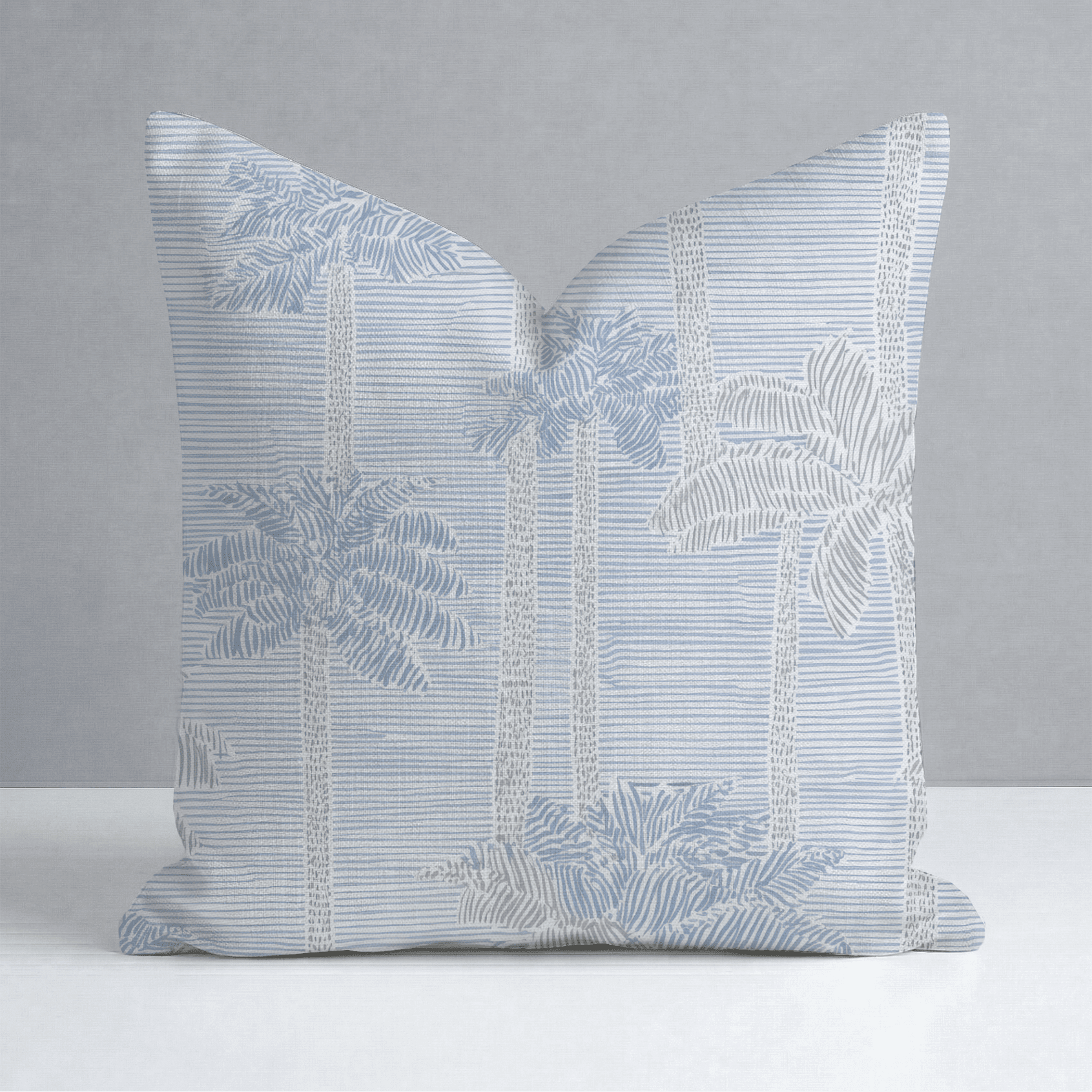 Palm Sketch Throw Pillow - Benton Lane Home - Lemon Park