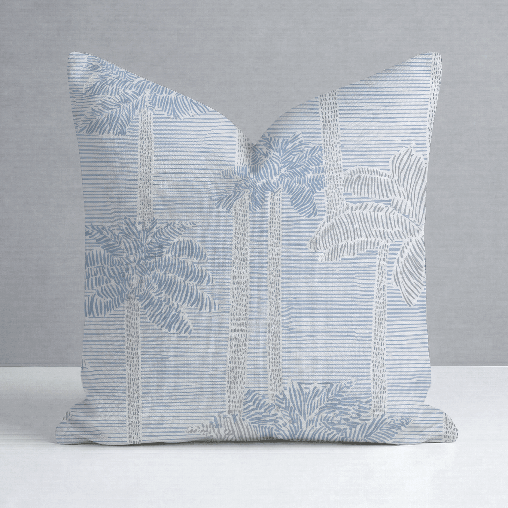 Palm Sketch Throw Pillow - Benton Lane Home - Lemon Park