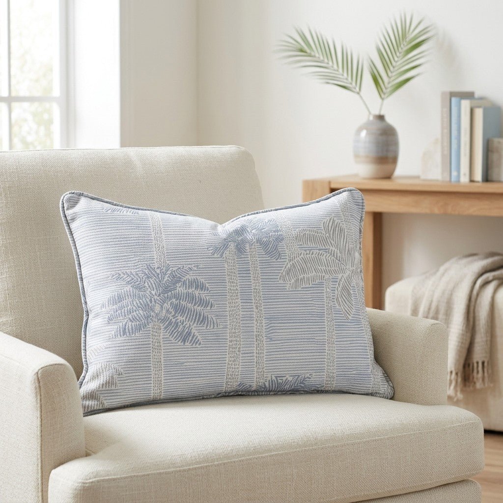 Palm Sketch Throw Pillow - Benton Lane Home - Lemon Park