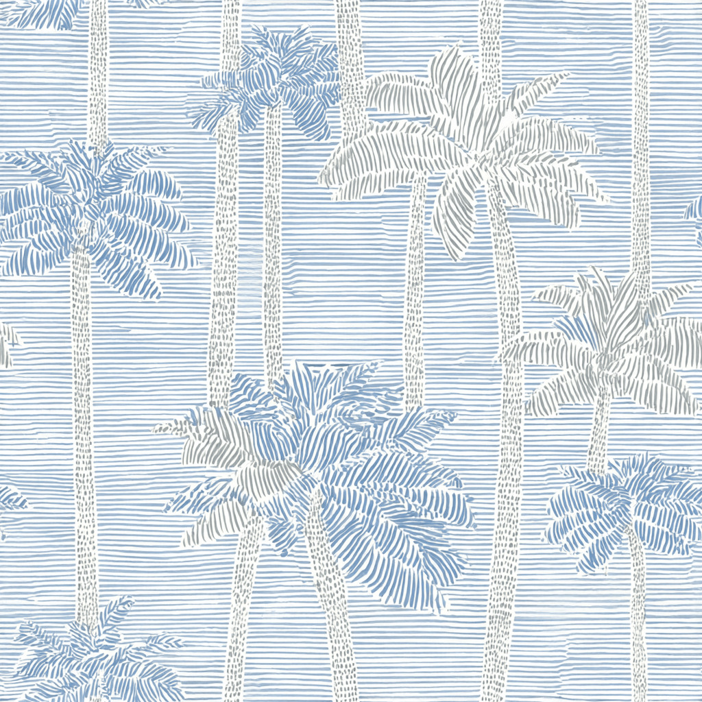 Palm Sketch Wallpaper - Lemon Park