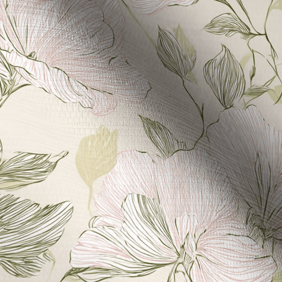 Pamper Faux Grasscloth Wallpaper - Lemon Park
