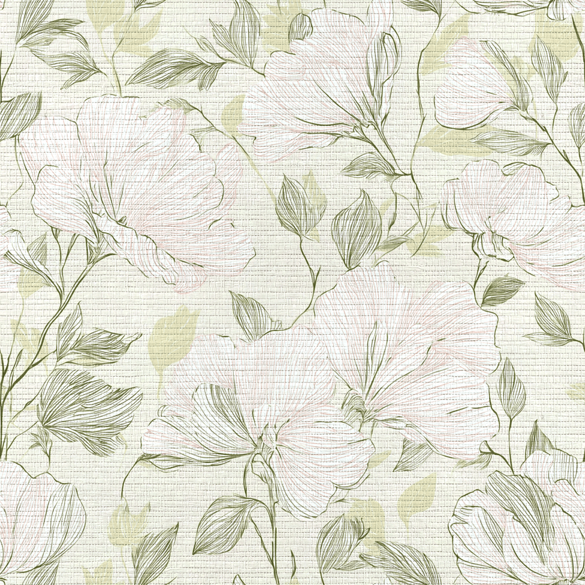 Pamper Faux Grasscloth Wallpaper - Lemon Park