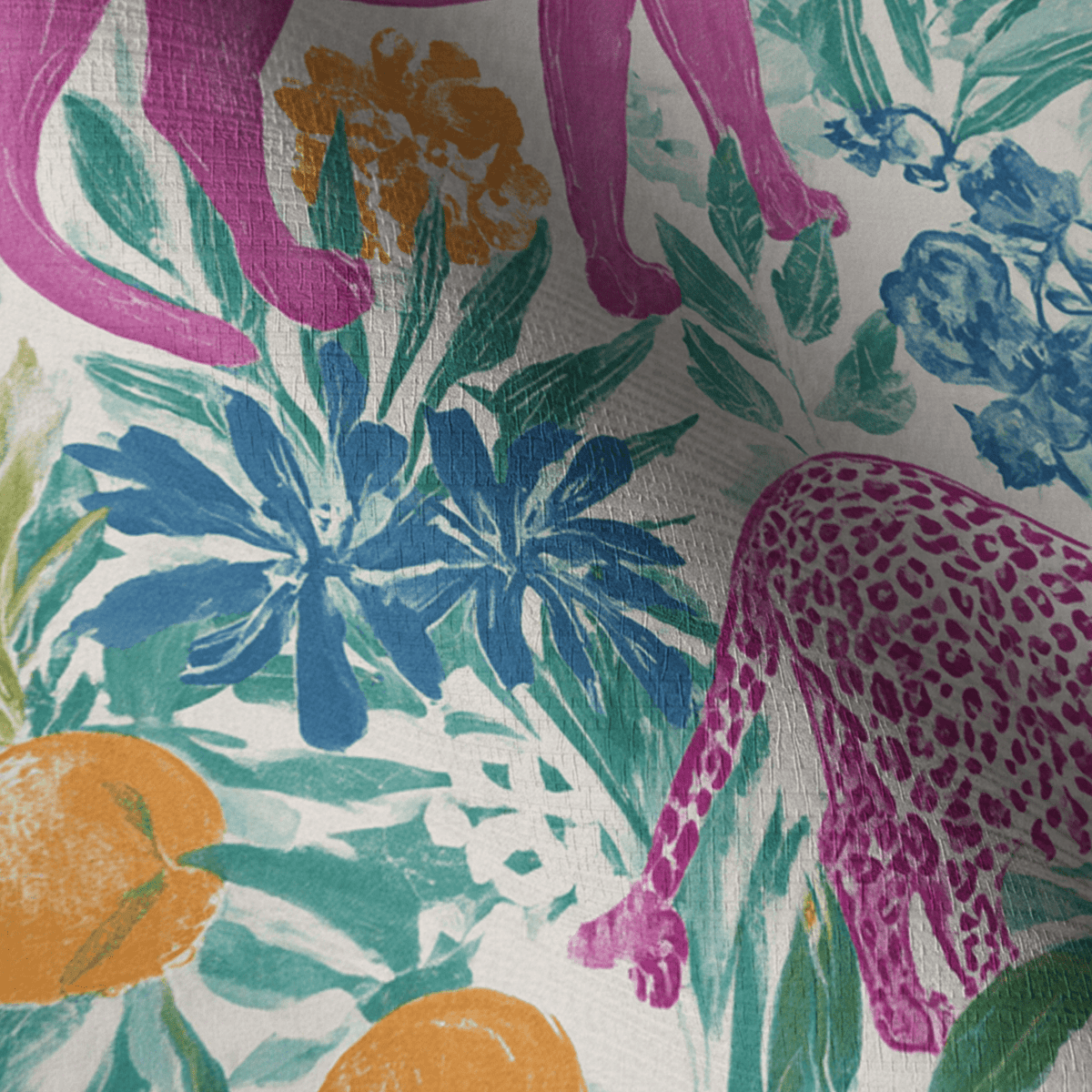 Panthère Faux Grasscloth Wallpaper - Painted Paper