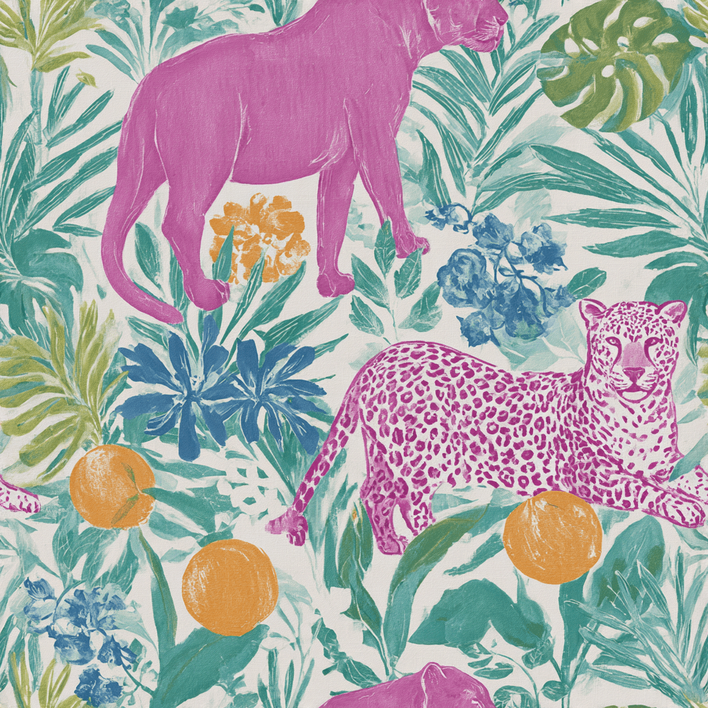 Panthère Wallpaper - Benton Lane Home - Painted Paper