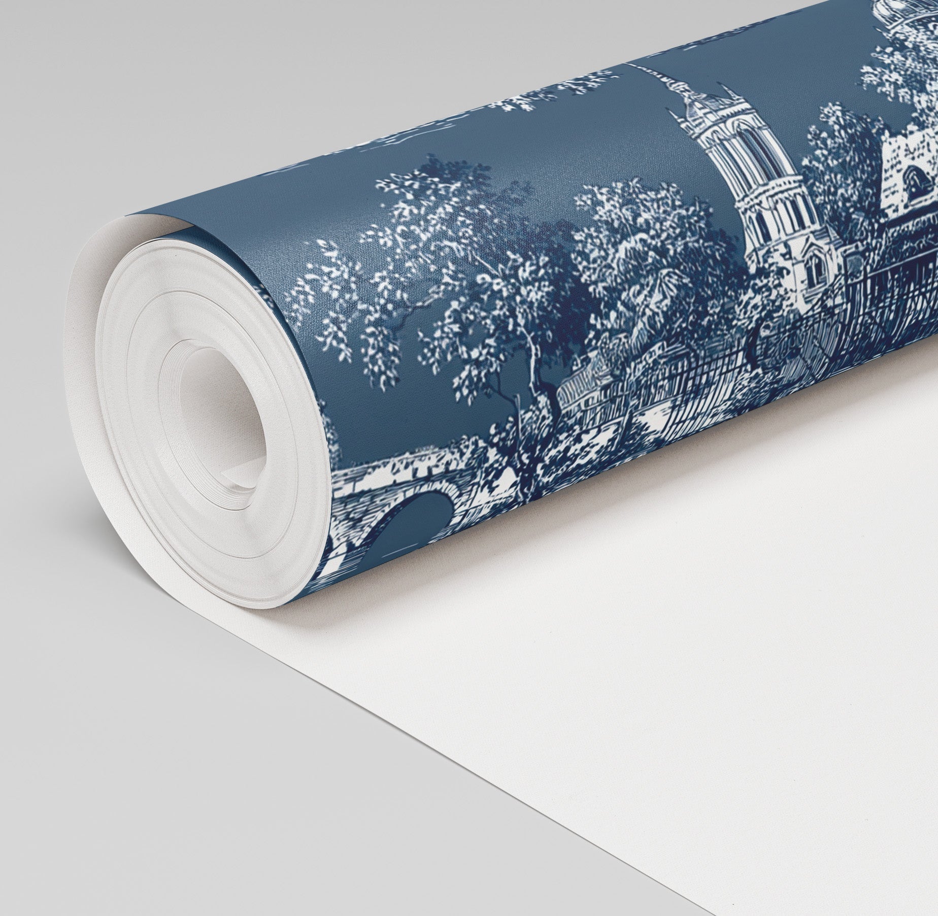 Parisian Stroll Toile Wallpaper - Painted Paper