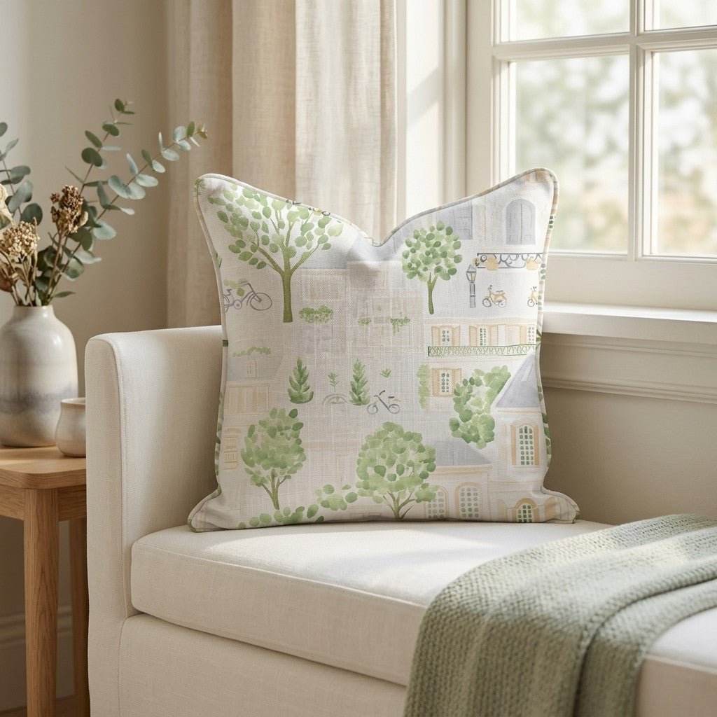 Park Ave Throw Pillow - Benton Lane Home - Lemon Park
