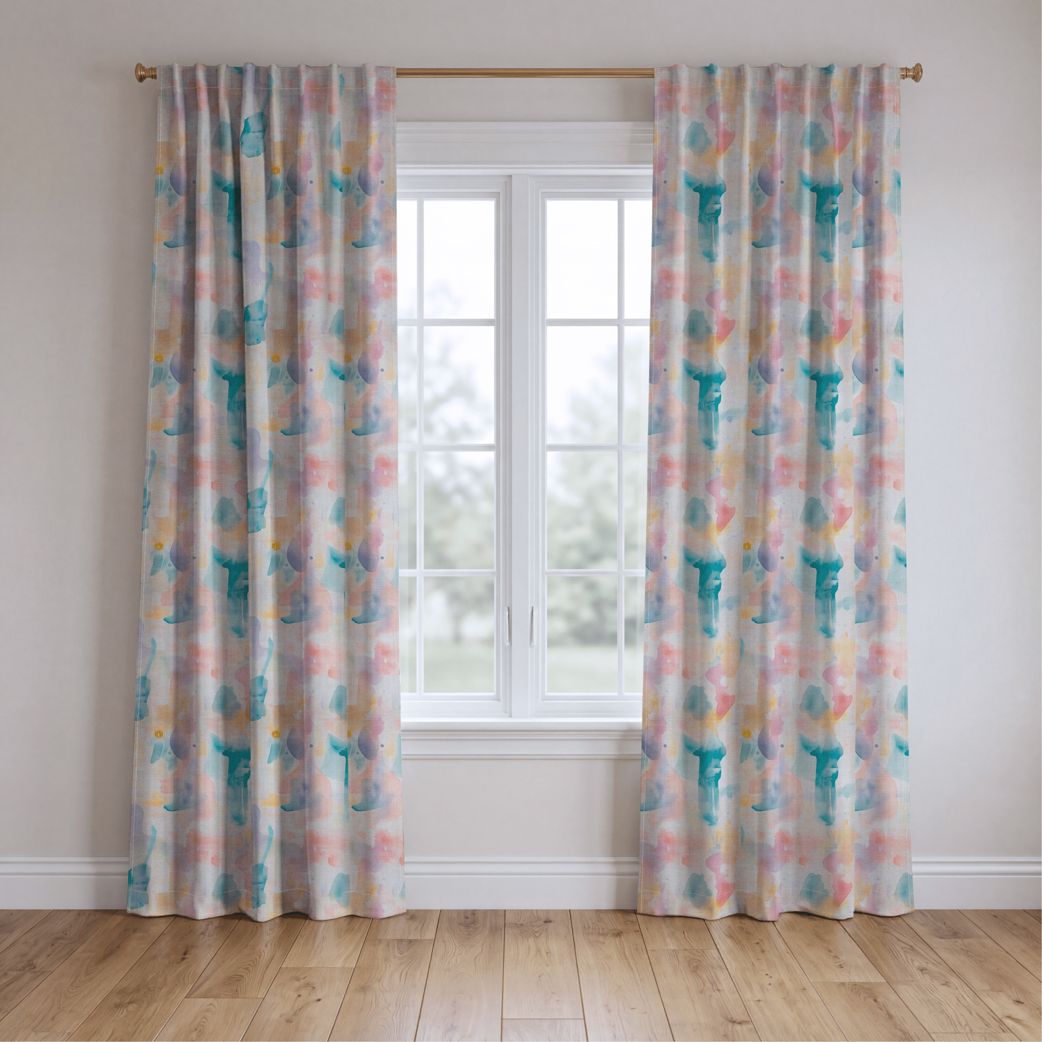 Pastel Dreams - Drapery - Benton Lane Home - Lemon Park