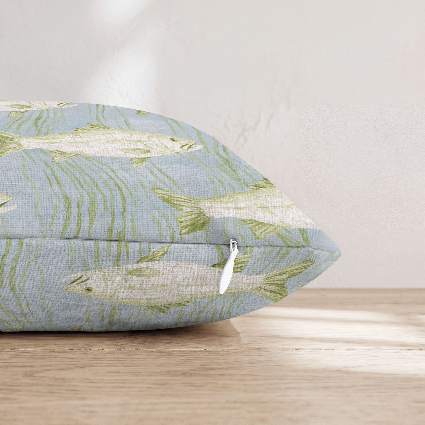 Pastel Fish Throw Pillow - Hillcroft Home