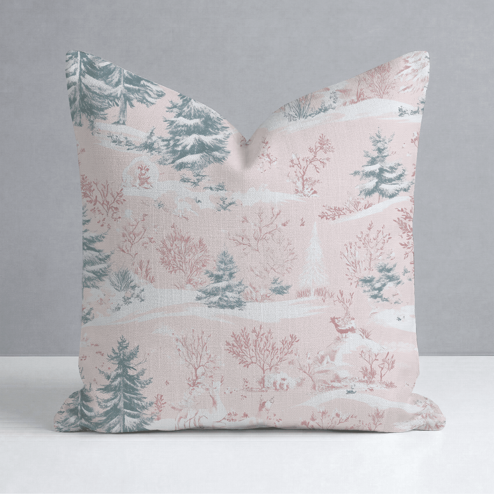 Pastel Frost Toile Throw Pillow - Benton Lane Home - Lemon Park