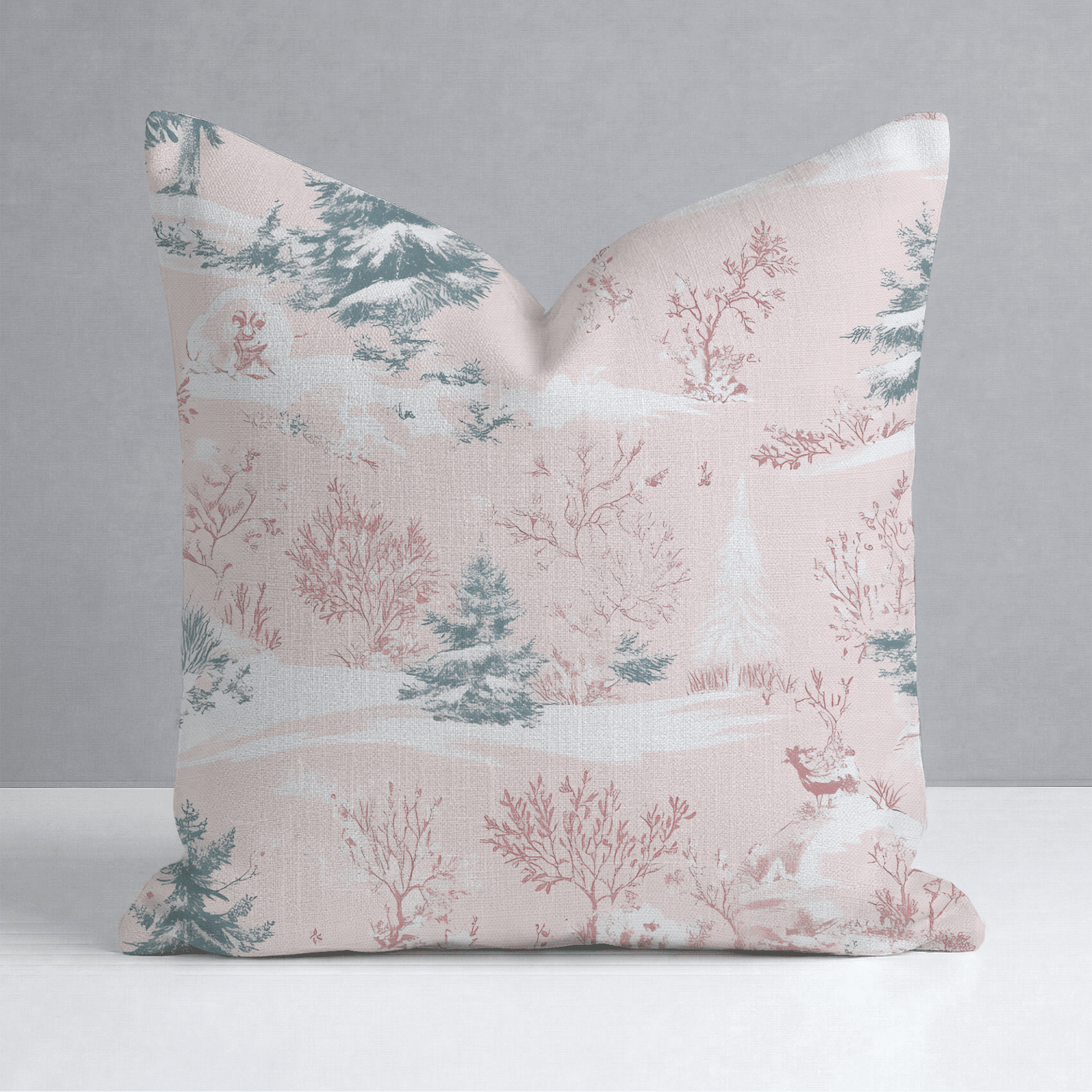 Pastel Frost Toile Throw Pillow - Benton Lane Home - Lemon Park
