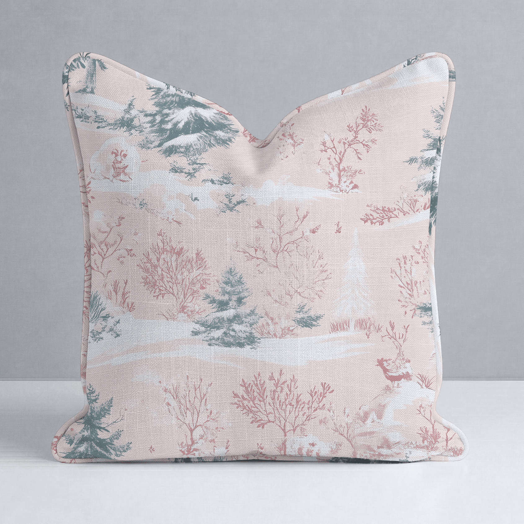 Pastel Frost Toile Throw Pillow - Benton Lane Home - Lemon Park