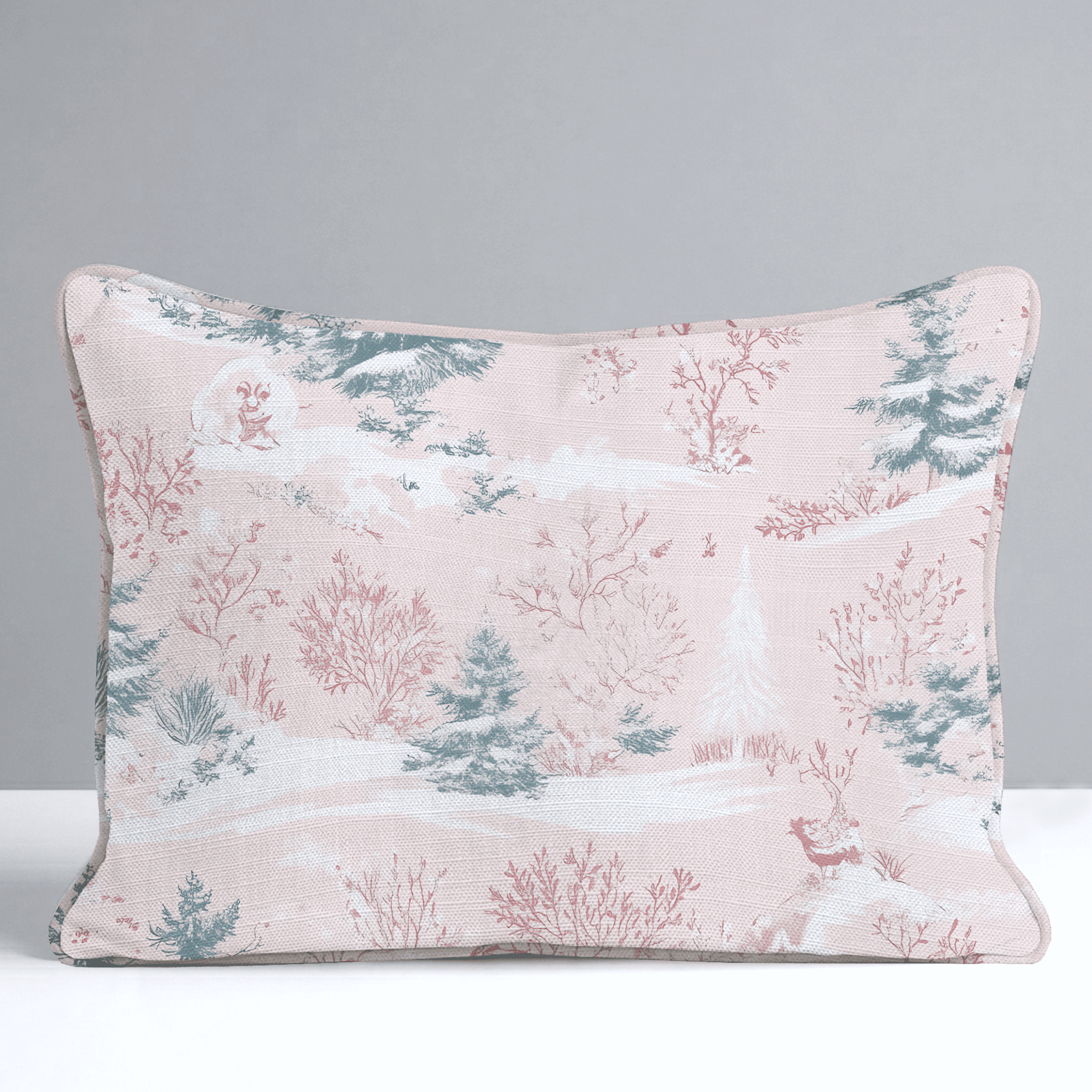 Pastel Frost Toile Throw Pillow - Benton Lane Home - Lemon Park