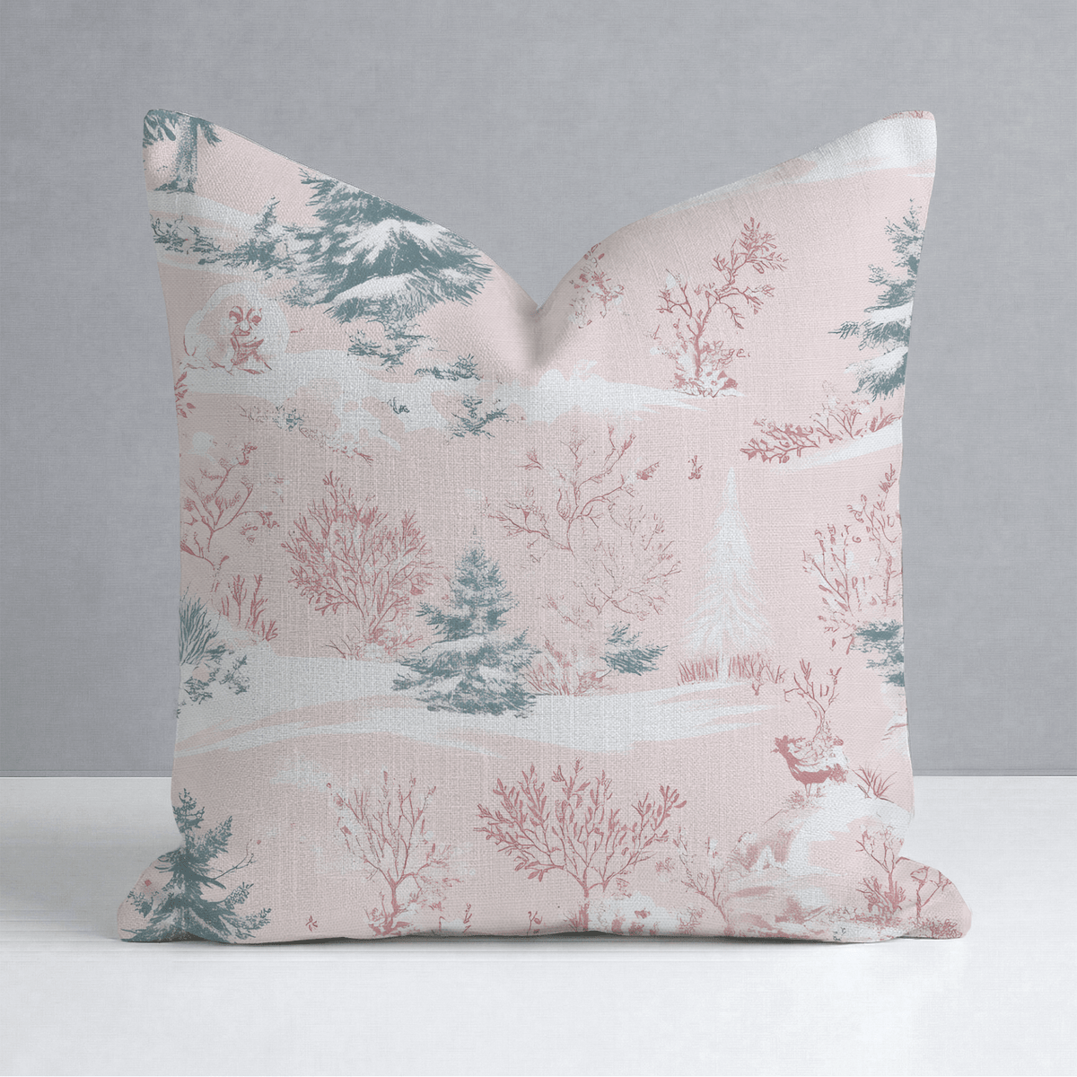 Pastel Frost Toile Throw Pillow - Lemon Park