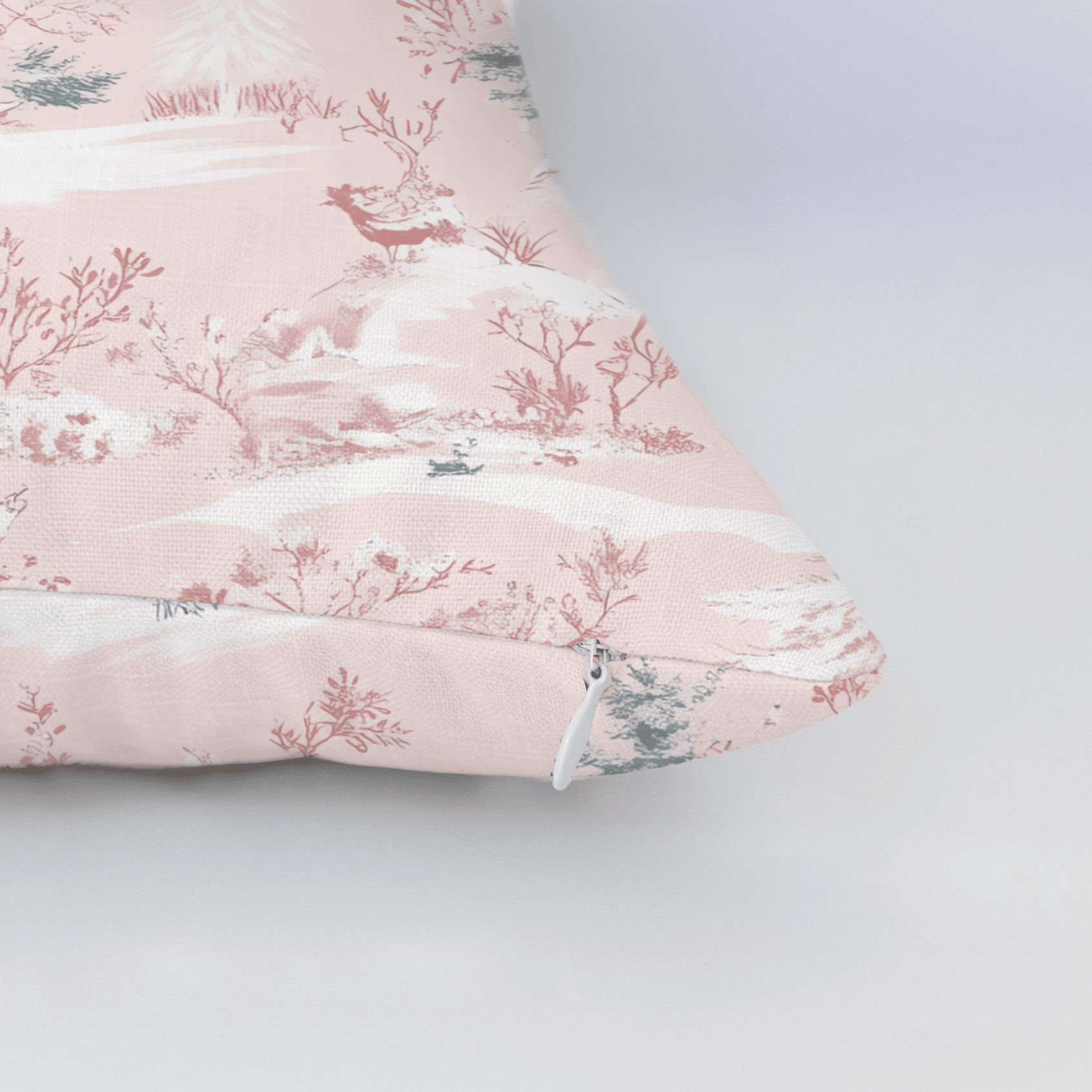Pastel Frost Toile Throw Pillow - Benton Lane Home - Lemon Park