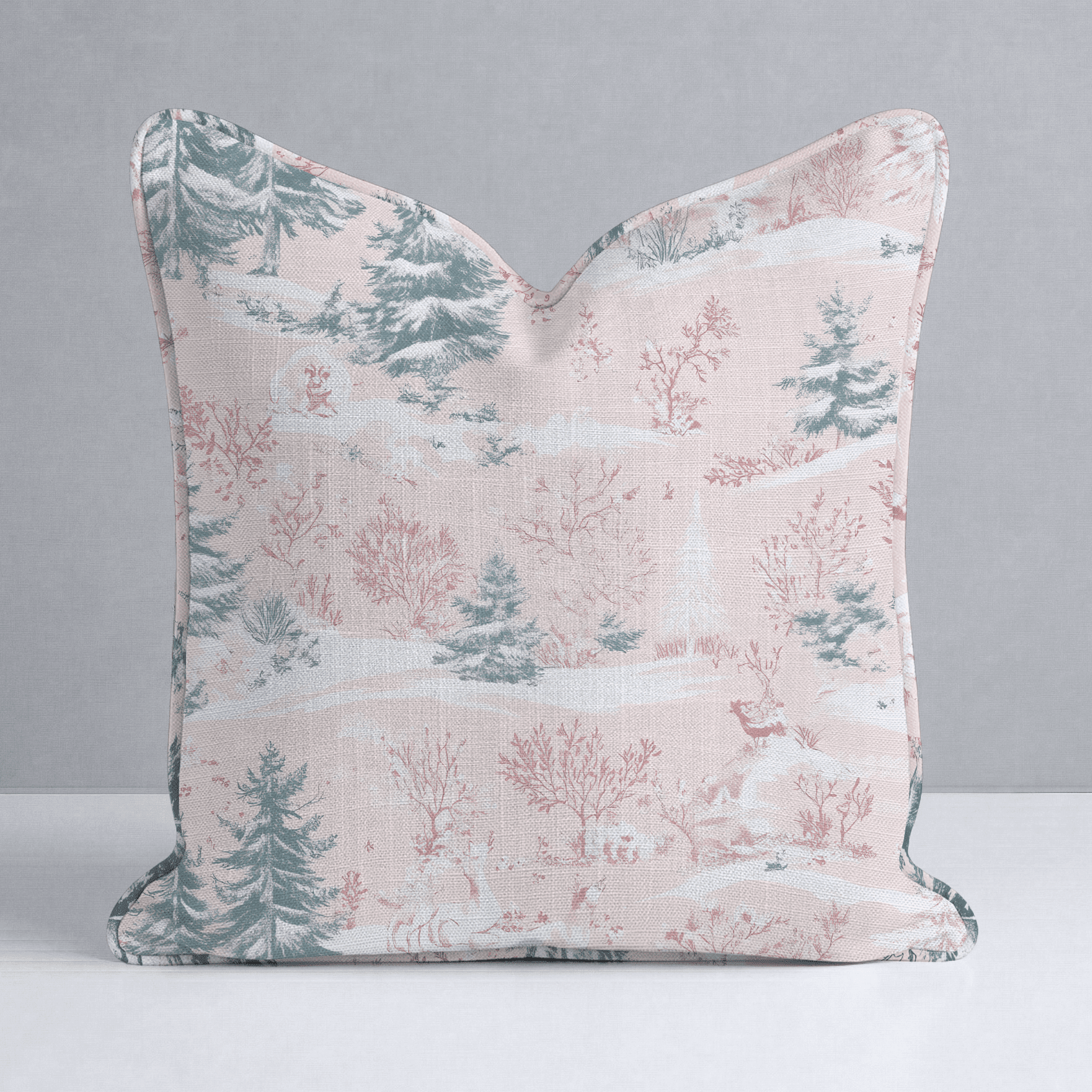 Pastel Frost Toile Throw Pillow - Benton Lane Home - Lemon Park