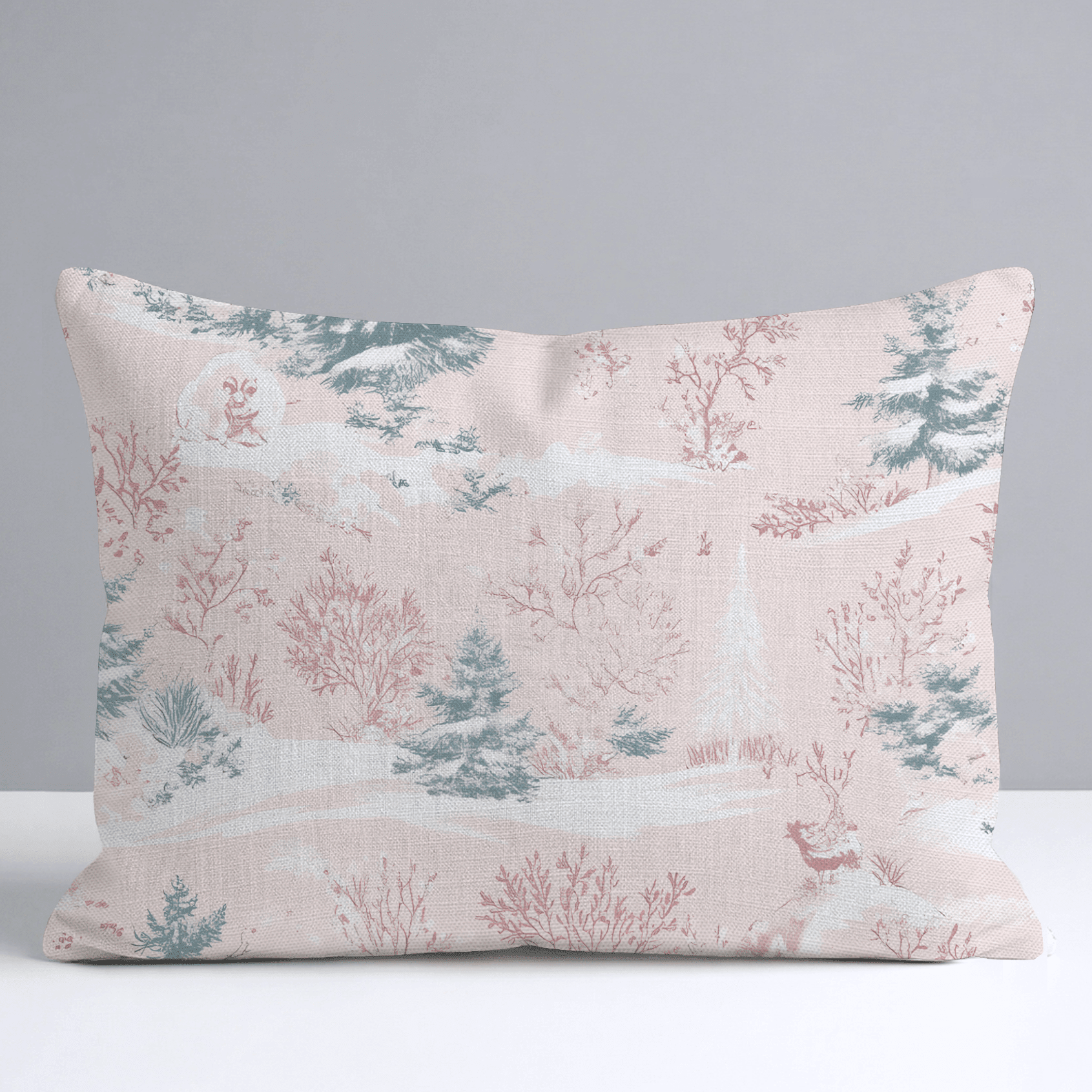 Pastel Frost Toile Throw Pillow - Benton Lane Home - Lemon Park