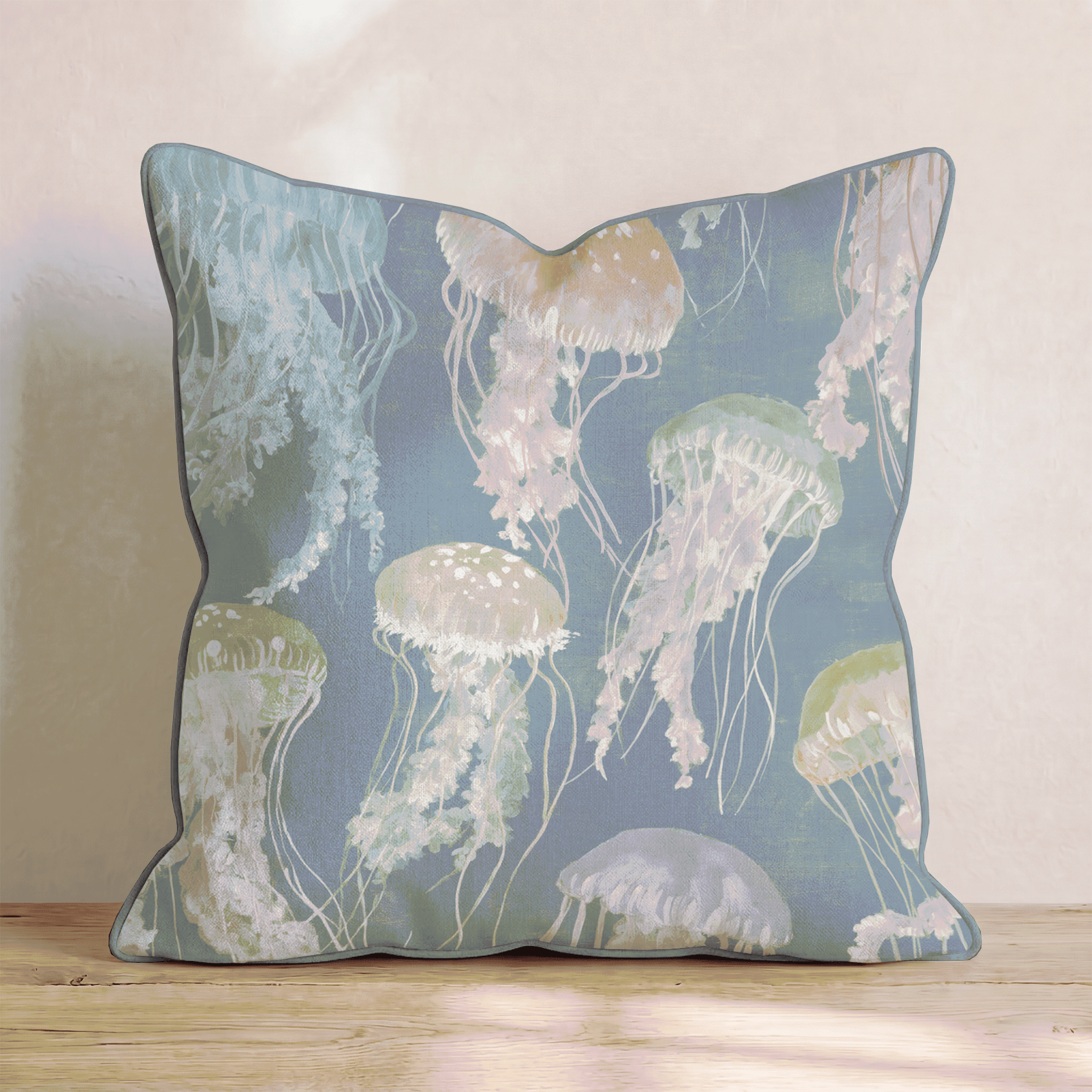 Pastel Jellyfish Throw Pillow - Benton Lane Home - Hillcroft Home