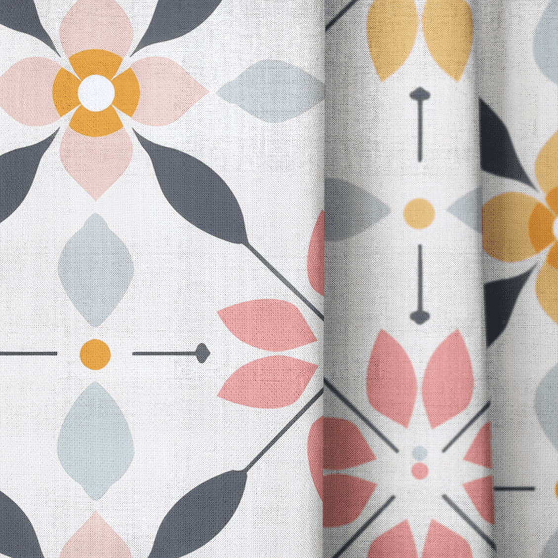 Pastel Lattice - Drapery - Benton Lane Home - Lemon Park